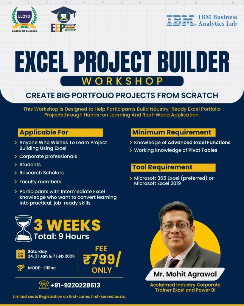 excel project builder