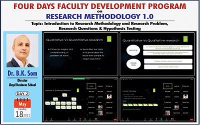 Faculty Development Programme on Business Intelligence