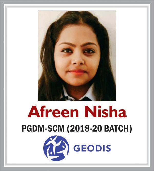Afreen Nisha - PGDM-SCM (2018-20 BATCH)