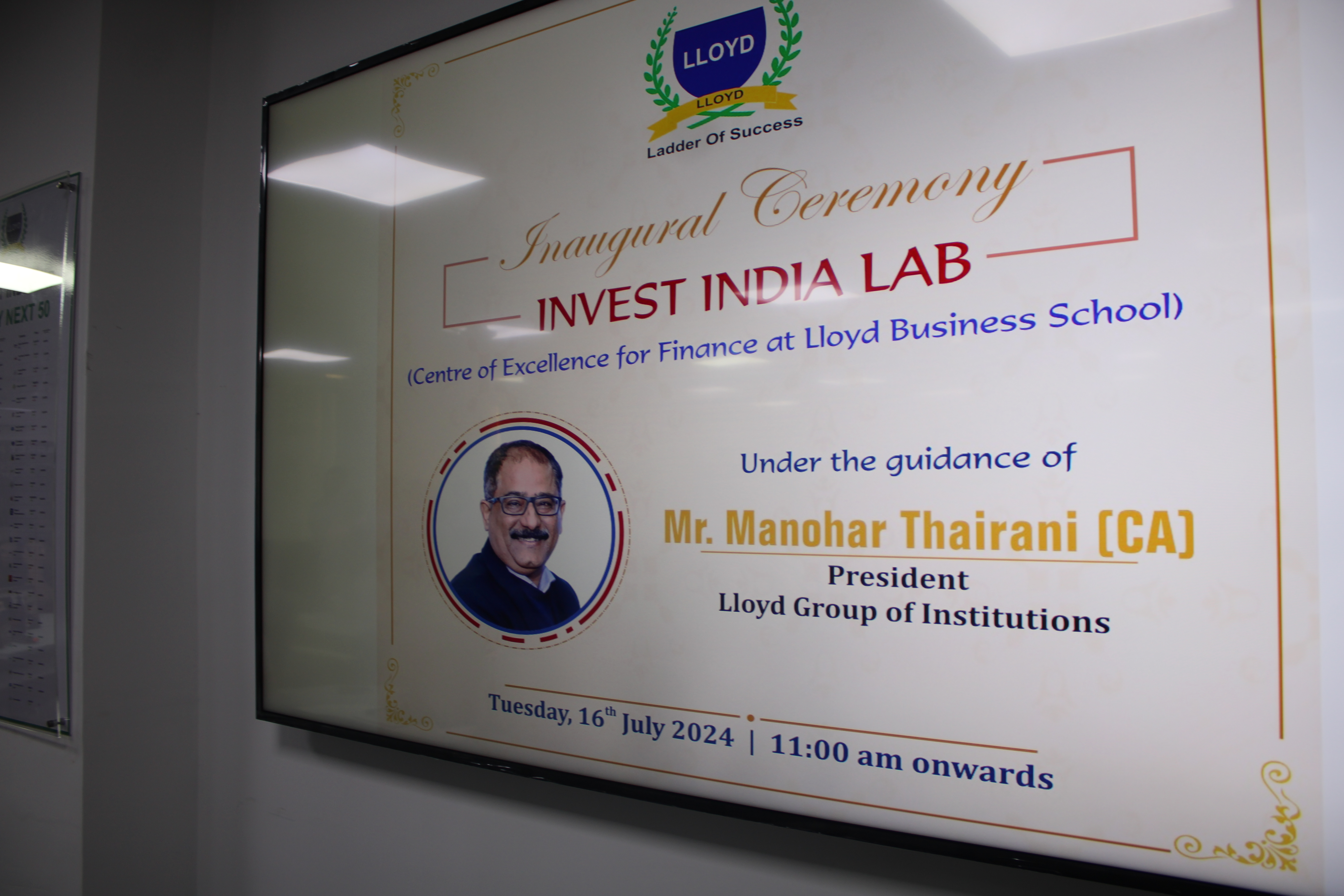 Invest India Lab Inauguration 2024